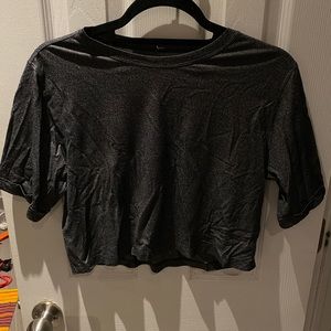 Lululemon Grey Sparkle Soul Cycle Shirt